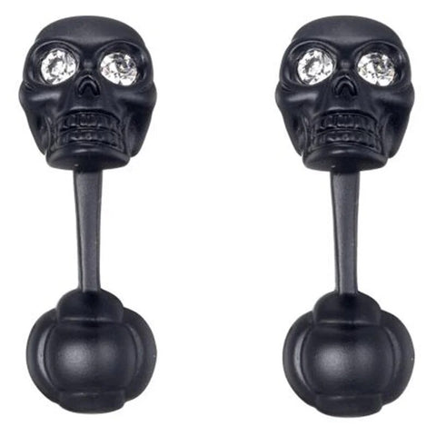 BLACK GUN plated classic cufflinks