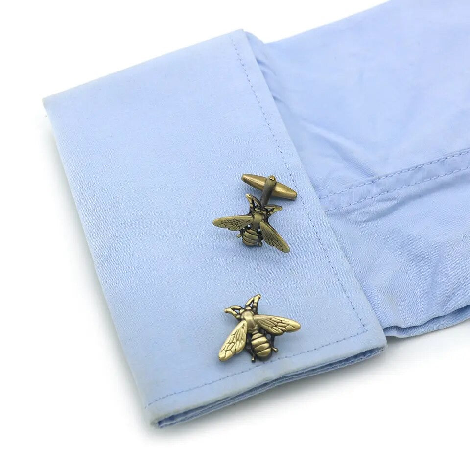 BRONZE BEE VINTAGE CUFFLINKS