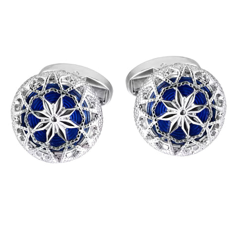 BLACK GUN plated classic cufflinks