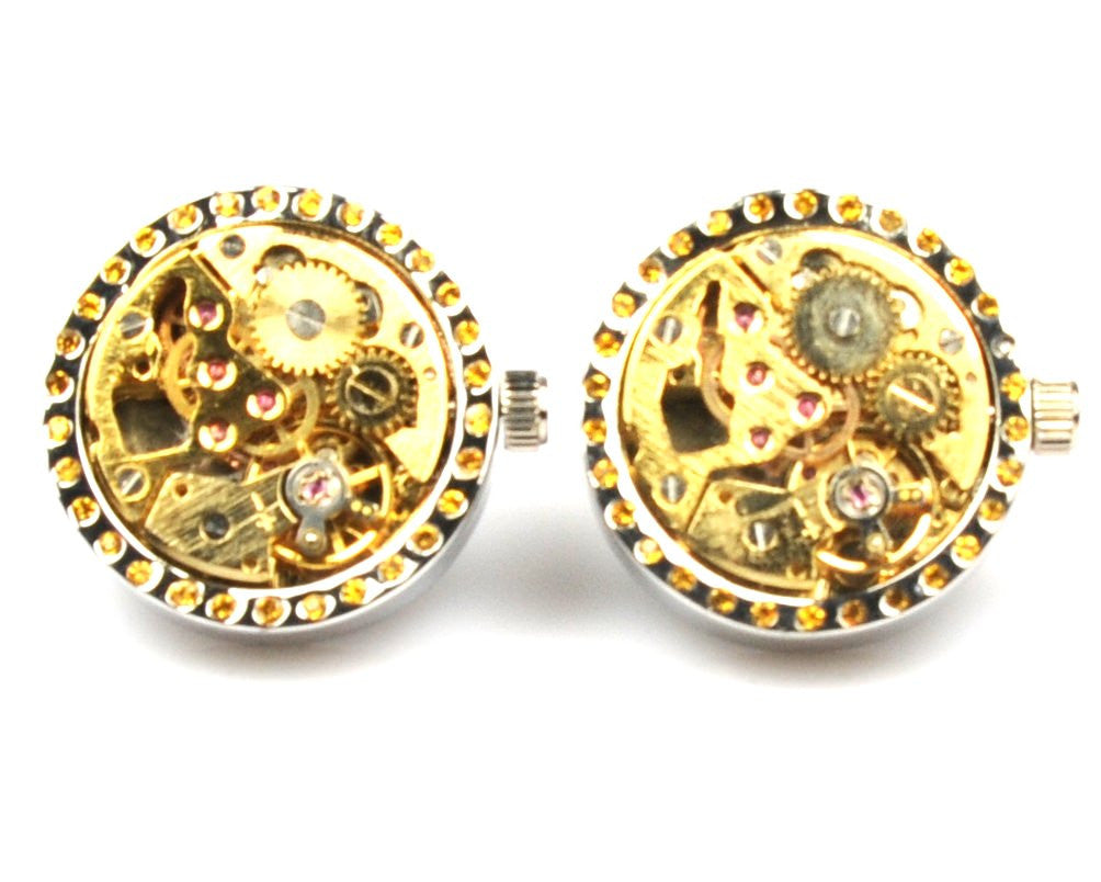 Round Movement Watch Cufflinks
