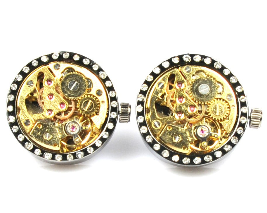 Black Movement Watch Cufflinks