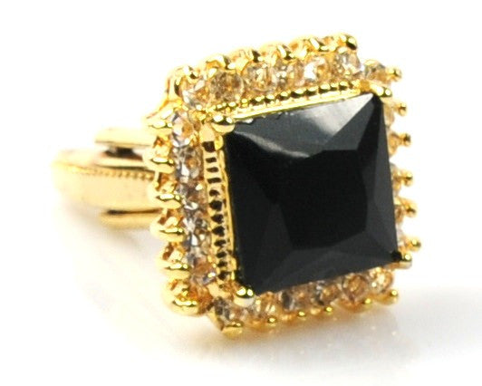Black Sapphire Princess Cut Cufflinks