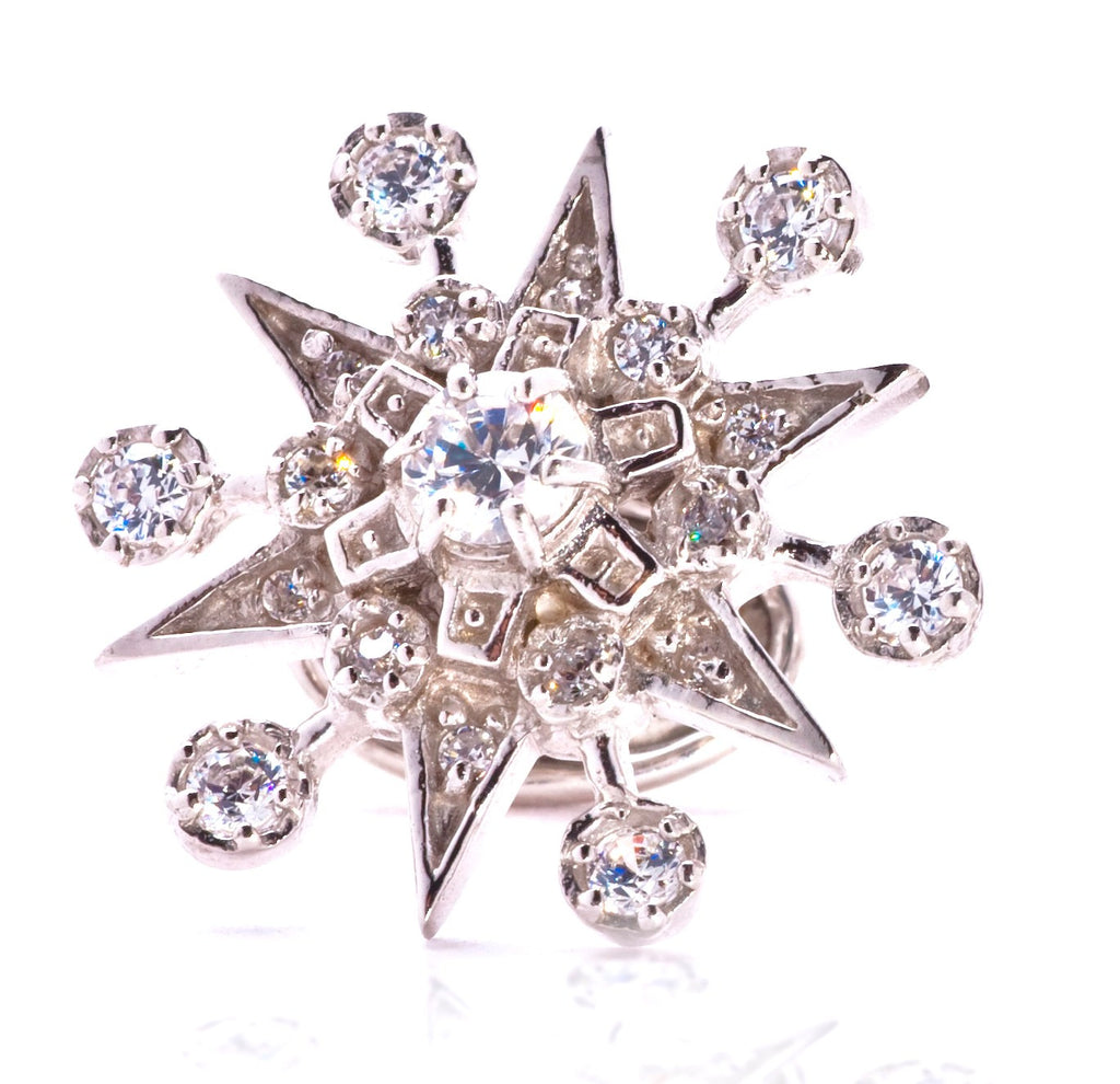 Star Silver Cufflinks