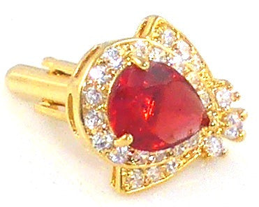 Red Garnet Ruby Topaz Cufflinks