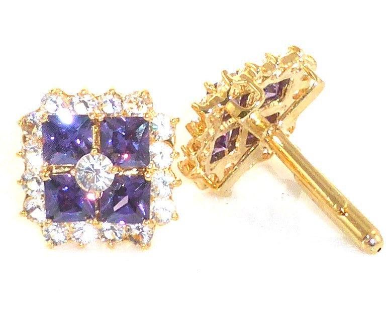 Purple Amethyst Topaz Cufflinks