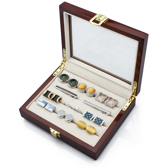 Luxury Cufflinks Wooden Box