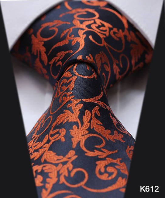 Blue Floral Paisley 100% Silk Tie