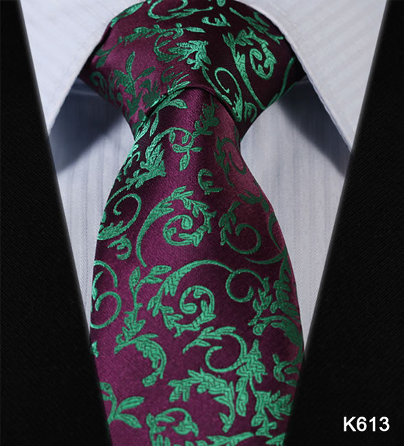 Blue Floral Paisley 100% Silk Tie