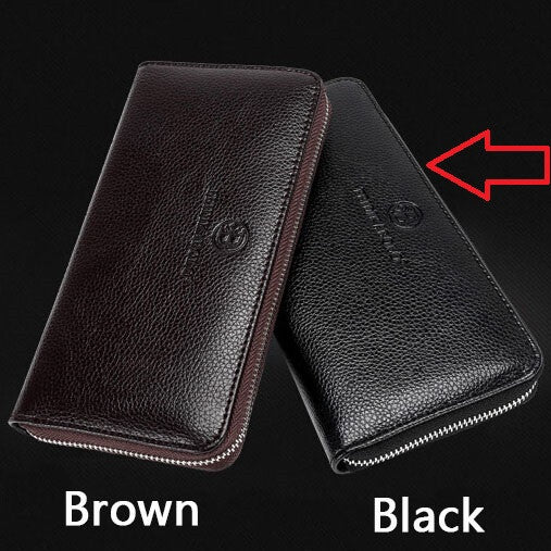 Casual leather messenger bag