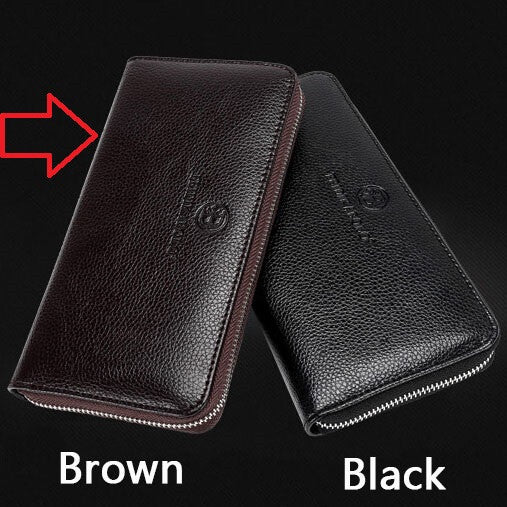 Casual leather messenger bag