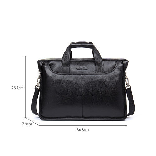 Bostanten Genuine Leather Briefcase