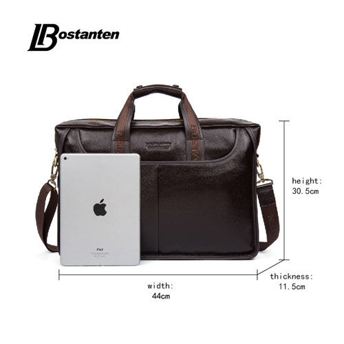 Bostanten Genuine Leather Briefcase
