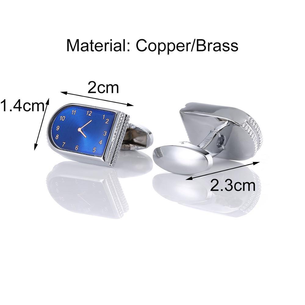 BLUE WATCH SILVER CUFFLINKS