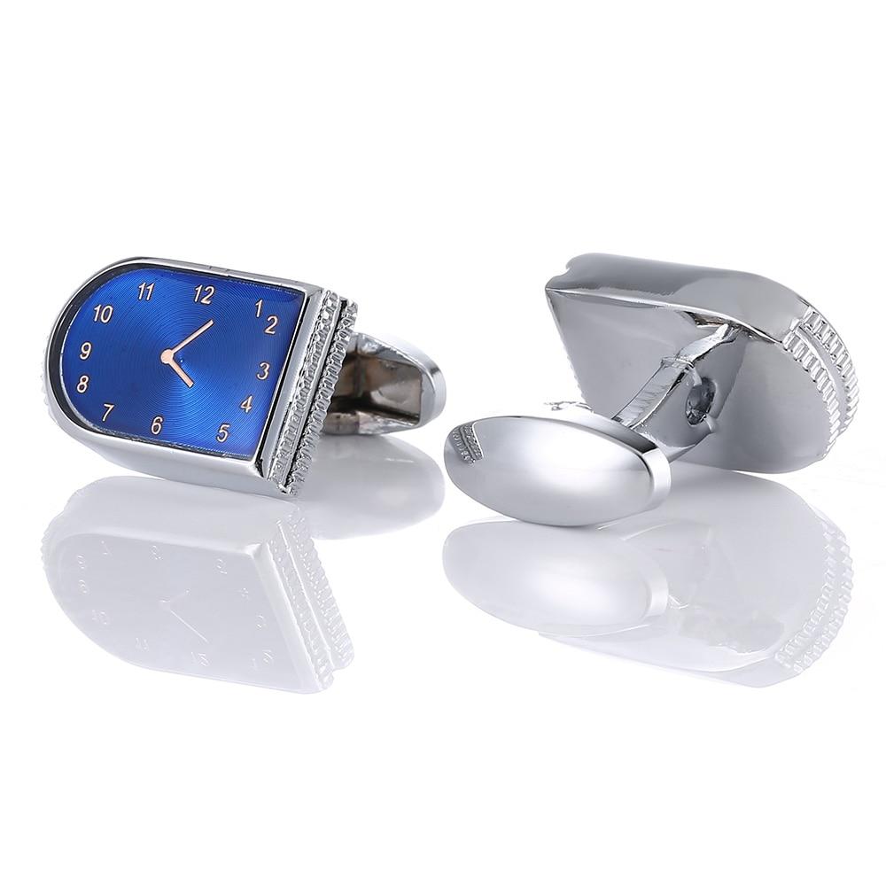 BLUE WATCH SILVER CUFFLINKS