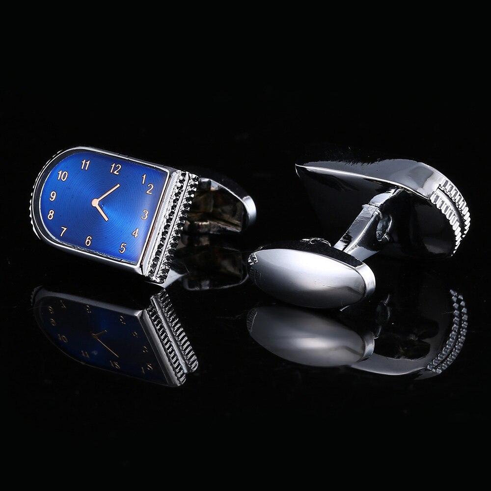 BLUE WATCH SILVER CUFFLINKS