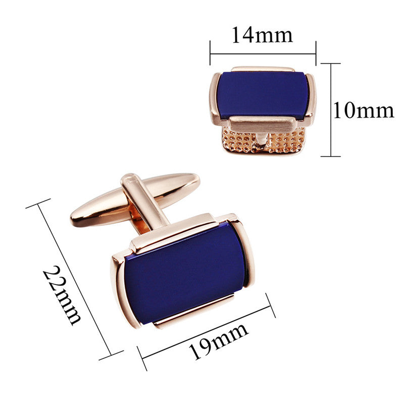 Blue Cufflinks and studs set
