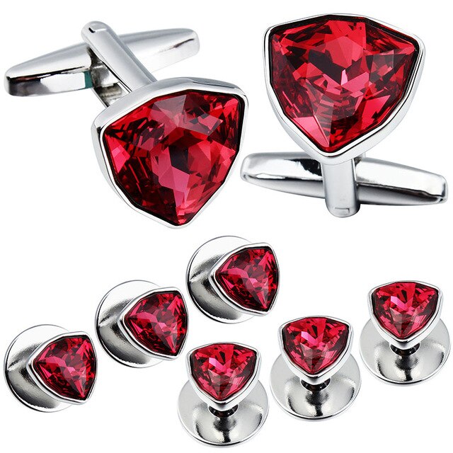 Swarovski Crystal Cufflinks and Studs Set