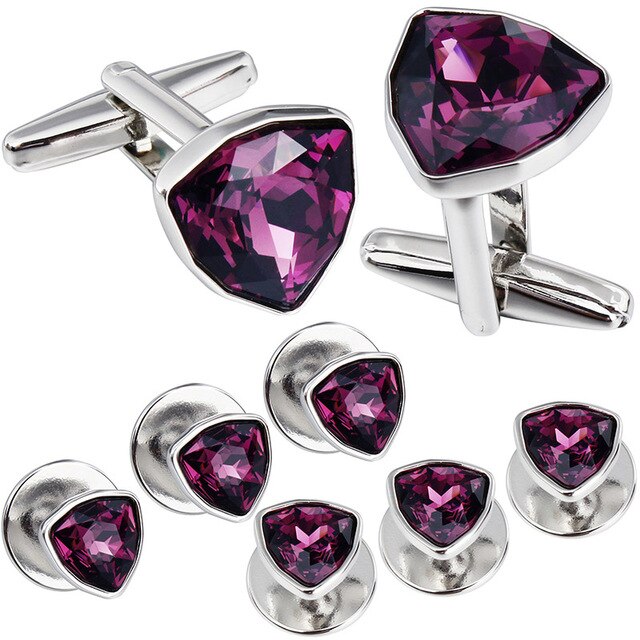 Swarovski Crystal Cufflinks and Studs Set
