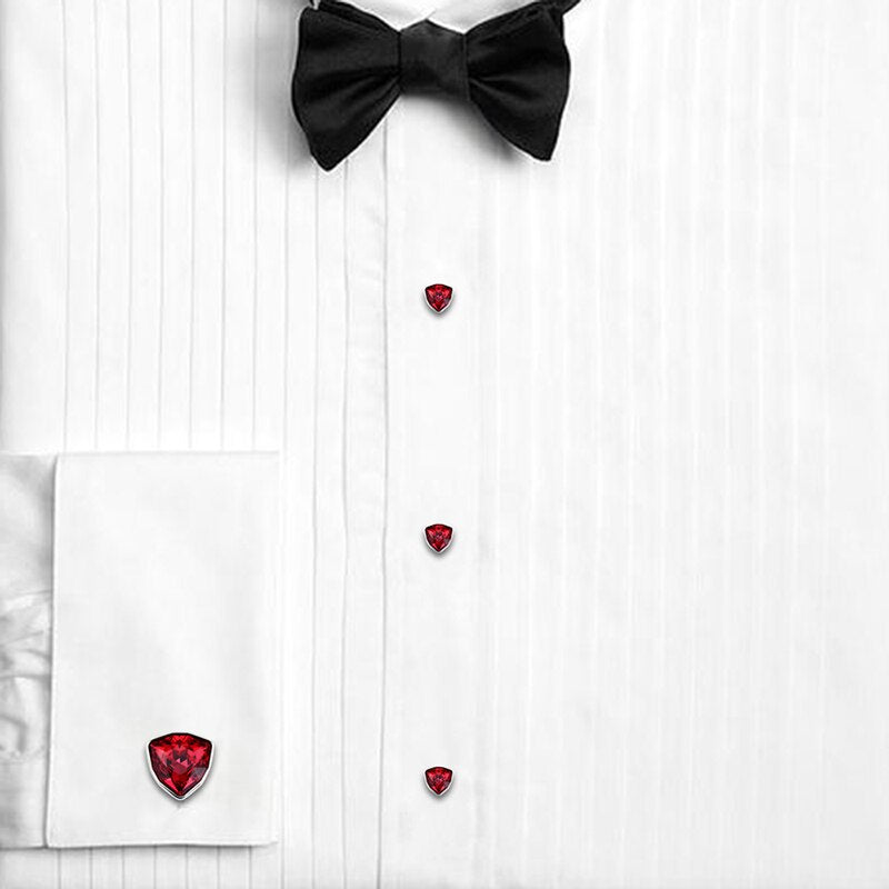 Swarovski Crystal Cufflinks and Studs Set