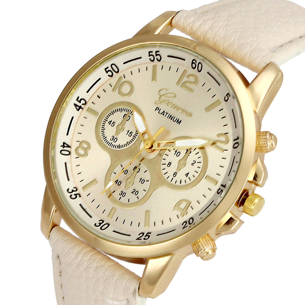 Relogio Casual Geneva Watch