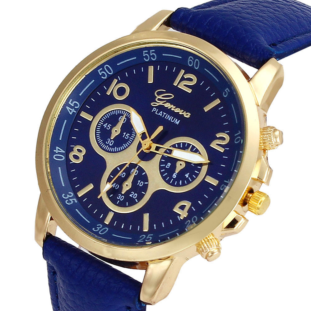 Relogio Casual Geneva Watch