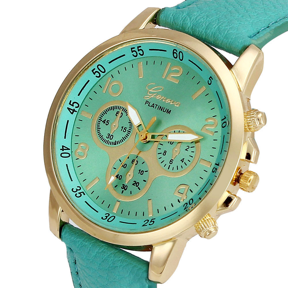 Relogio Casual Geneva Watch
