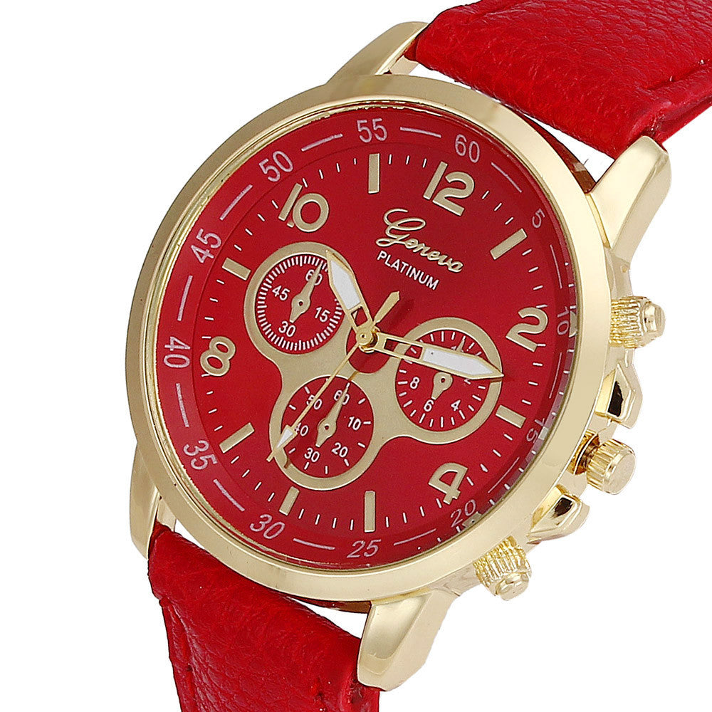 Relogio Casual Geneva Watch