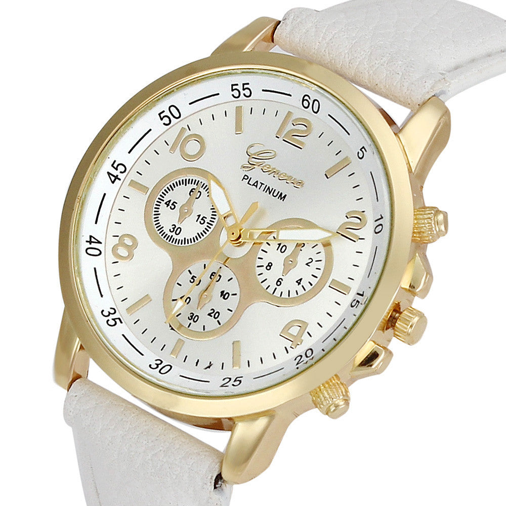 Relogio Casual Geneva Watch