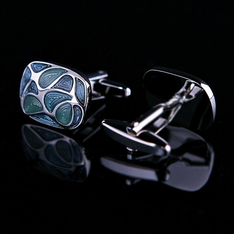 GREEN SLIVER CUFFLINKS