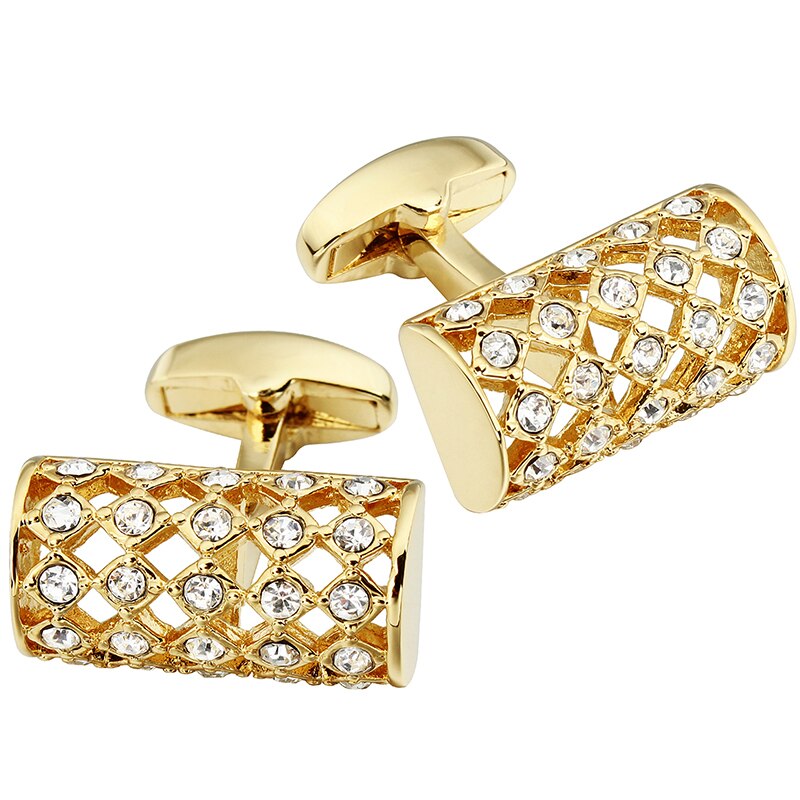 Gold crystal Cufflinks