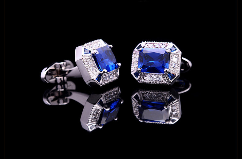 Blue Crystal Cufflinks