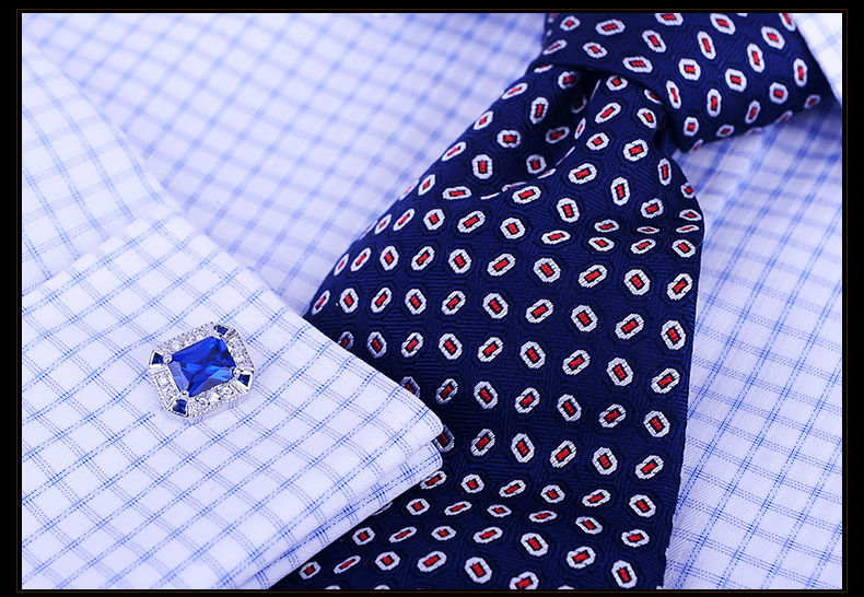 Blue Crystal Cufflinks