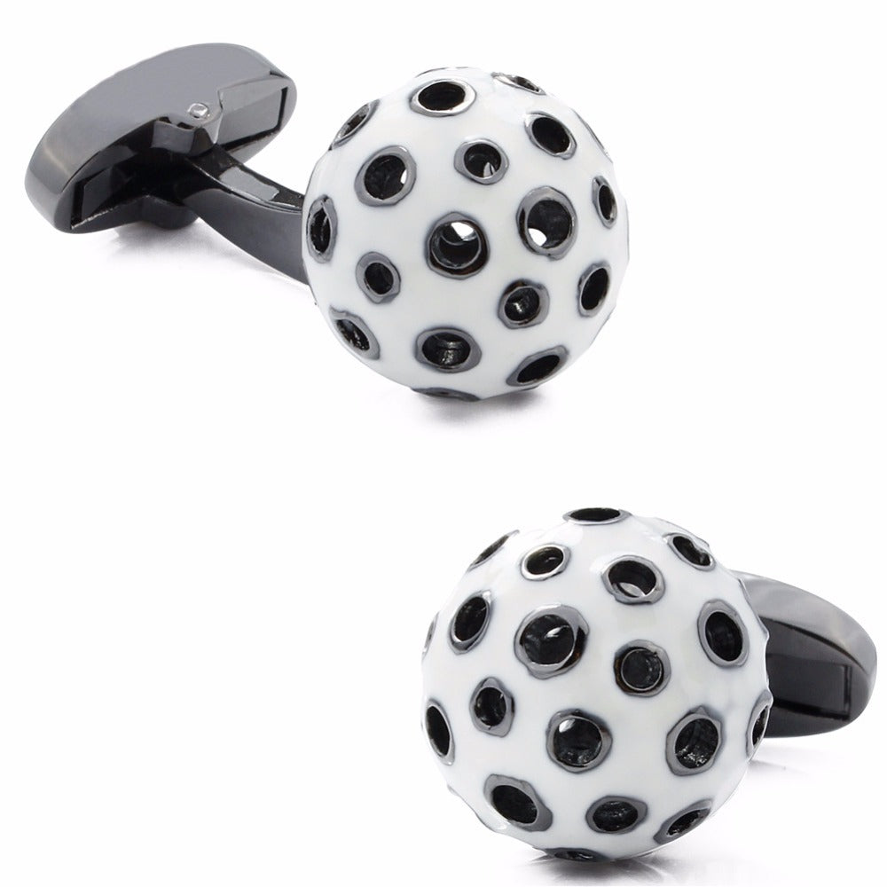 Blue and White Ball Cufflinks