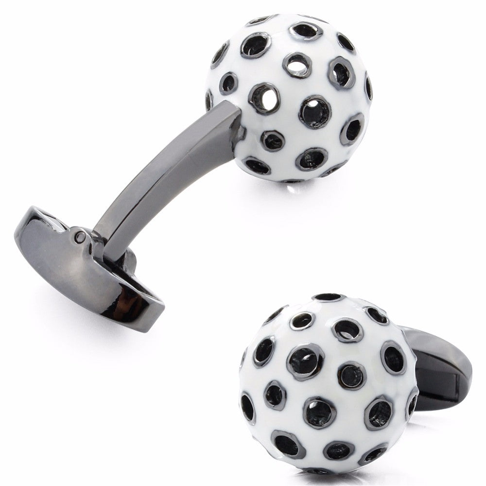 Blue and White Ball Cufflinks