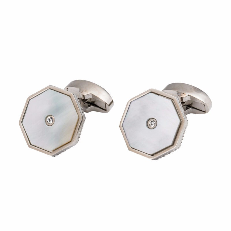 Mother Of Pearl Lines Cufflinks