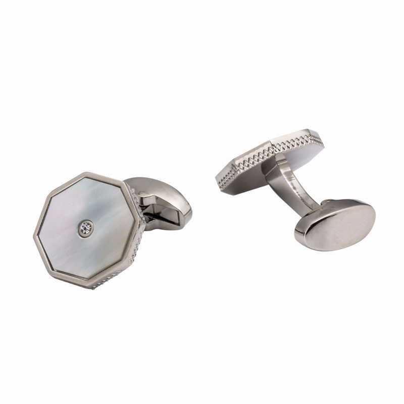 Mother Of Pearl Lines Cufflinks