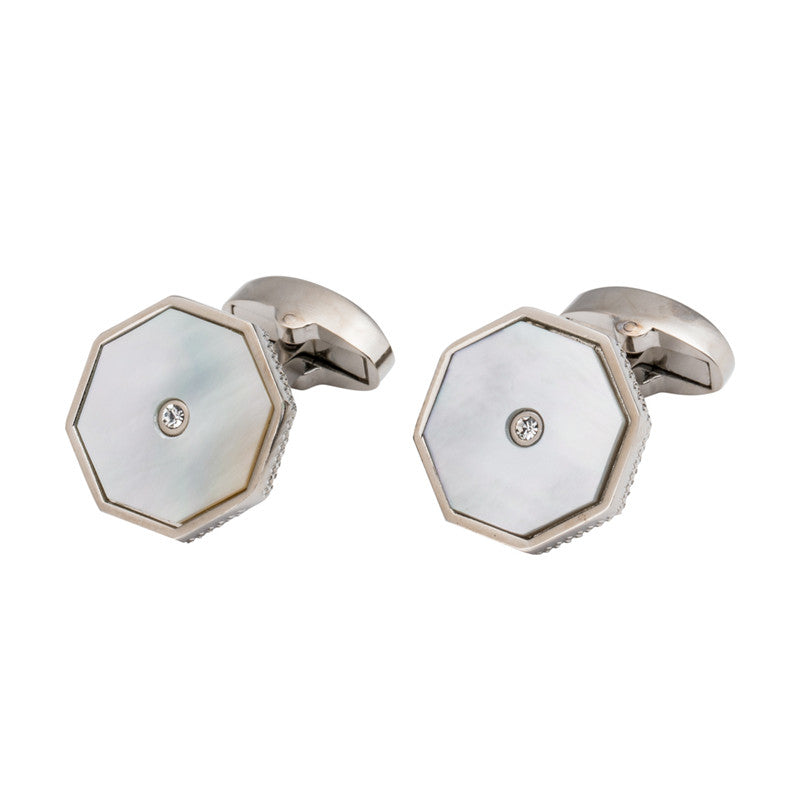 Mother Of Pearl Lines Cufflinks