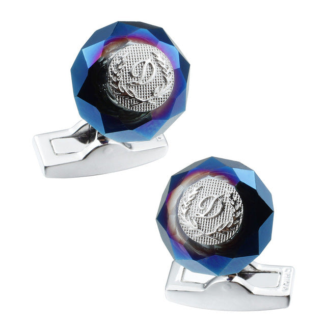 Classic Round Stone Cufflinks
