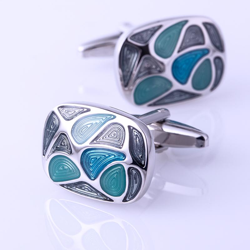 GREEN SLIVER CUFFLINKS