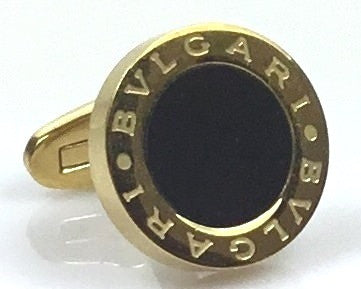 Bulgari inspired gold plated cufflinks