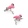 FLAMINGO SILVER CUFFLINKS