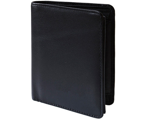 Oil wax genuine leather men wallet