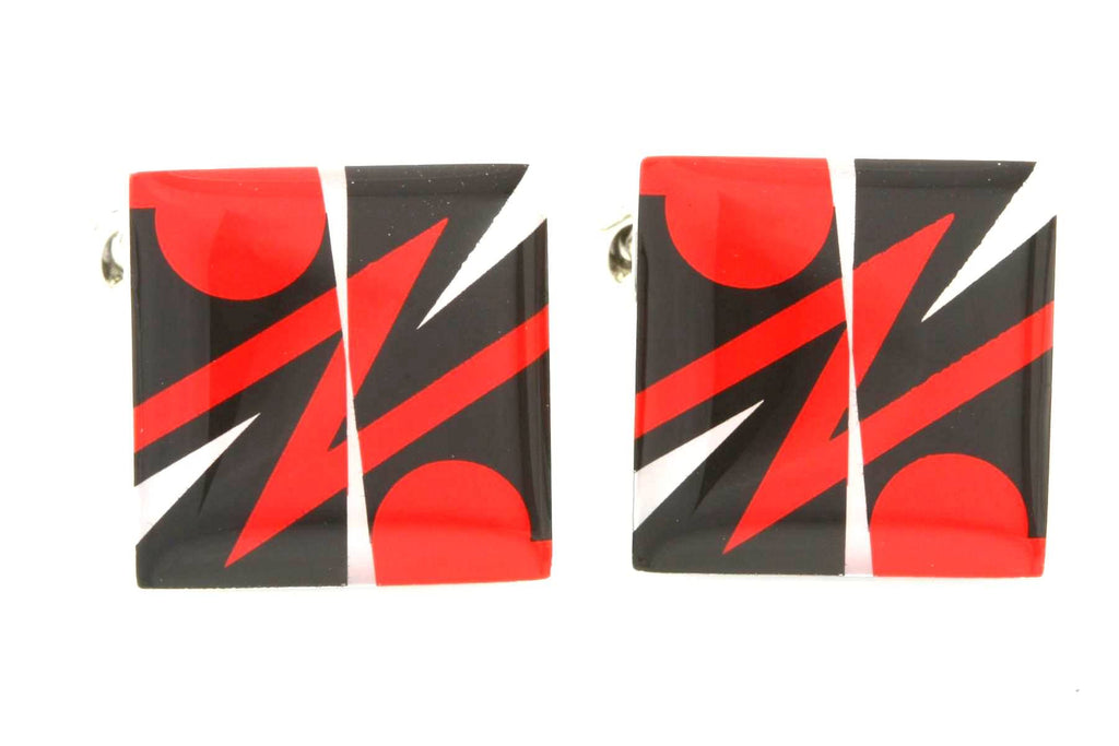 "Red Arrow"  Cufflinks with matching Scarf