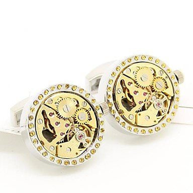 Round Movement Watch Cufflinks