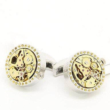 Round Movement Watch Cufflinks