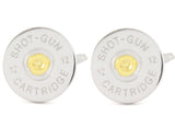 2 Tone Shotgun Cartridge Cap Cufflinks