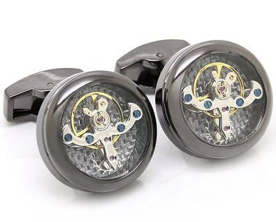 Aston Martin round cufflinks