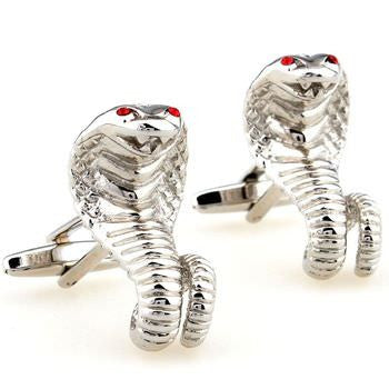 Novelty Cobra Design Cufflinks