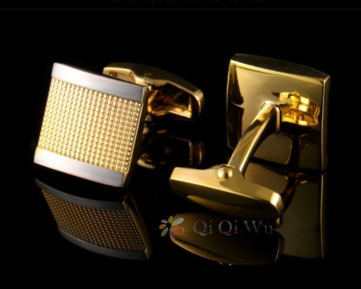 GOLD SQUARE CUFFLINKS