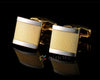 GOLD SQUARE CUFFLINKS